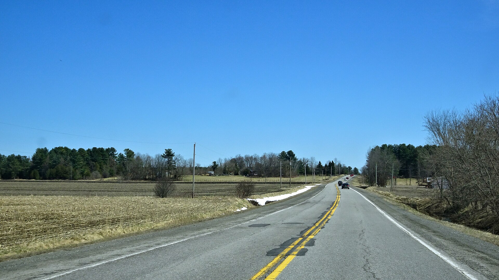 Paysage agricole de Hemmingford, en Montérégie
